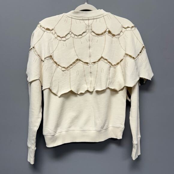 Free People Fluttercape Cardi Sweatshirt - Picture 6 of 9